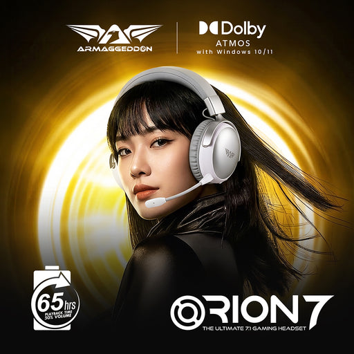 Armaggeddon Orion 7 Dolby Atmos 7.1 eDSP Quad Mode Bluetooth Wireless Headphone