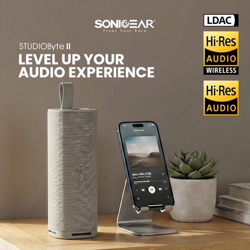 SonicGear StudioByte II 30W Hi-Res LDAC Bluetooth 5.3 Portable Speaker | IPX6 Waterproof, TWS & 8H Playtime