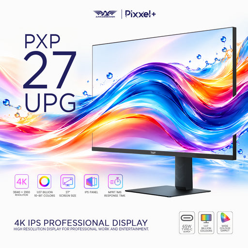 Armaggeddon PXP 27 UPG 27" 4K 60Hz / IPS Professional Monitor FreeSync & G-SYNC Compatible