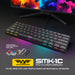 Armaggeddon SMK 1C Psychsparrow 61 Key Low Profile Mechanical Gaming Keyboard Hot Swappable, USB-C, Multicolour Backlight