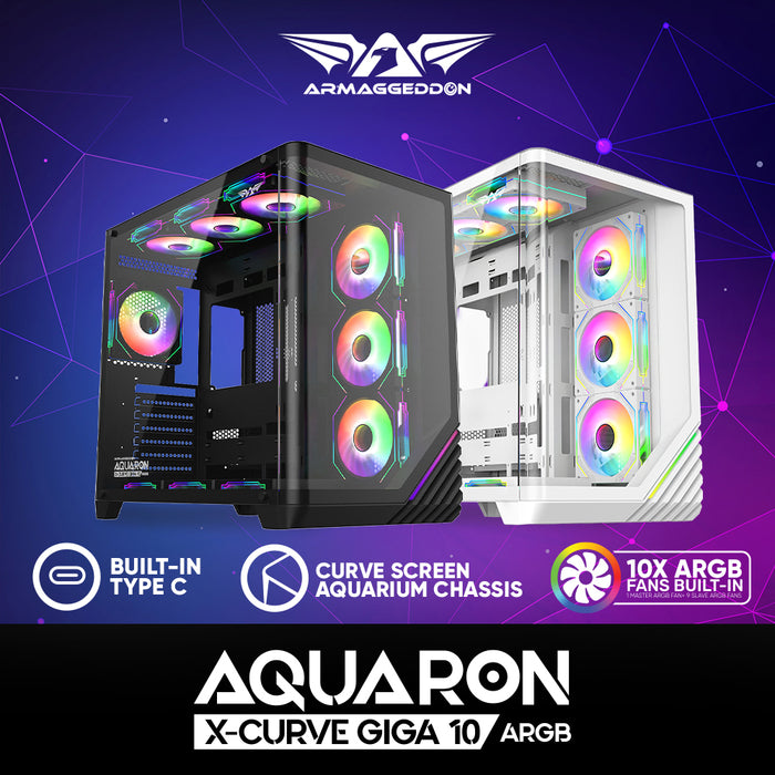 ARMAGGEDDON X-CURVE GIGA 10 PC chassis detail view
