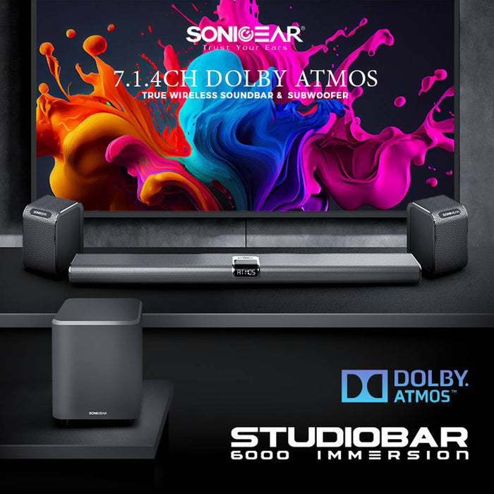 SONICGEAR STUDIOBAR 6000 DOLBY ATMOS 7.1.4 SOUNDBAR