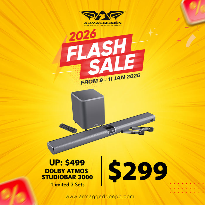 SONICGEAR STUDIOBAR 3000 DOLBY ATMOS 5.1.2 SOUNDBAR (LIMITED 3 UNITS)