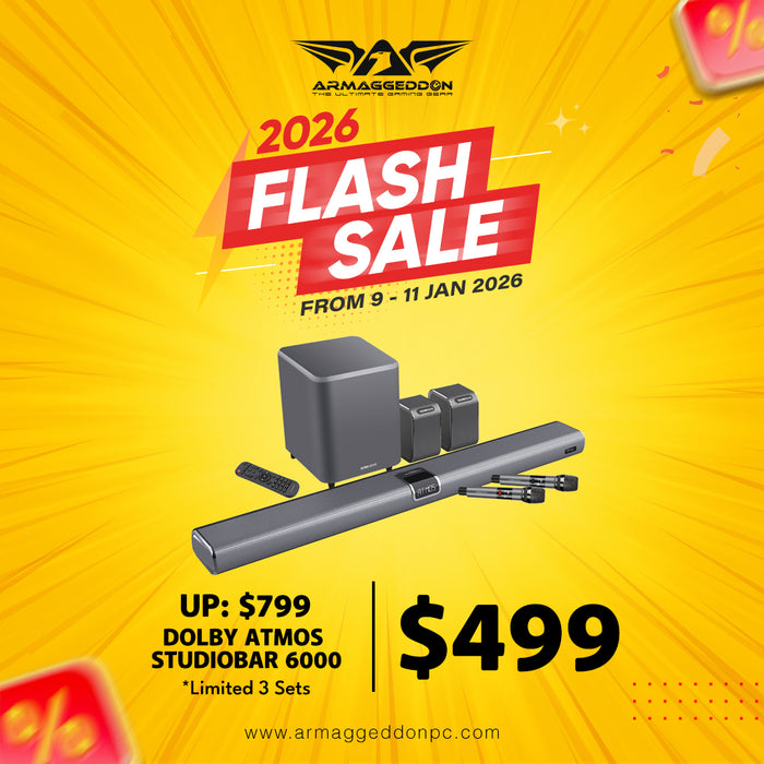 SONICGEAR STUDIOBAR 6000 DOLBY ATMOS 7.1.4 SOUNDBAR (LIMITED 3 UNITS)