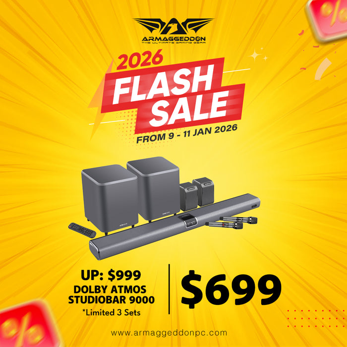 SONICGEAR STUDIOBAR 9000 DOLBY ATMOS 7.2.4 SOUNDBAR (LIMITED 3 UNITS)