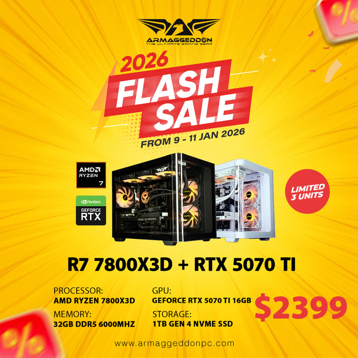 RYZEN 7 7800X3D + RTX 5070 Ti (LIMITED 5 UNITS)