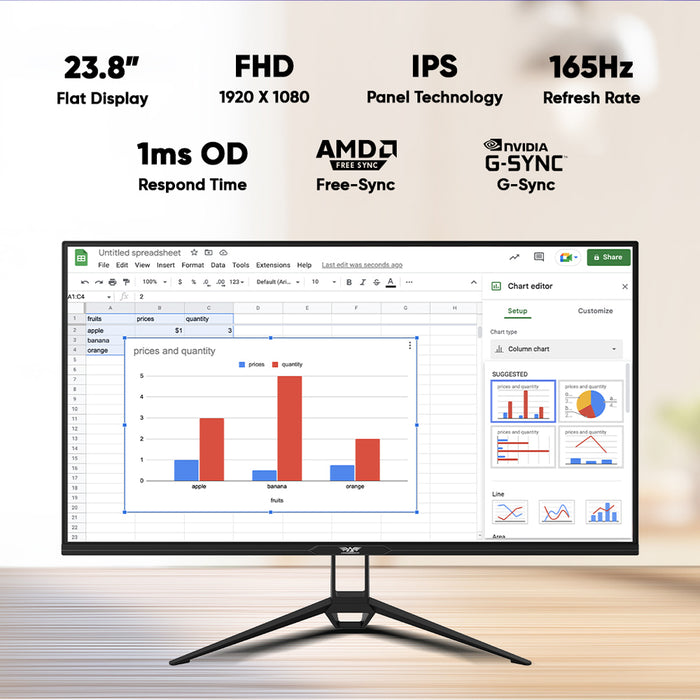 Armaggeddon PXP 24G 24" IPS 165Hz Full HD Gaming Monitor