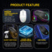 Armaggeddon Grumman Raven III Sigma Stealth Wired RGB Gaming Mouse 12800 CPI, Silent Click, 5 Macro Buttons, 90g Lightweight