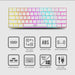 Armaggeddon SMK 1C Psychsparrow 61 Key Low Profile Mechanical Gaming Keyboard Hot Swappable, USB-C, Multicolour Backlight