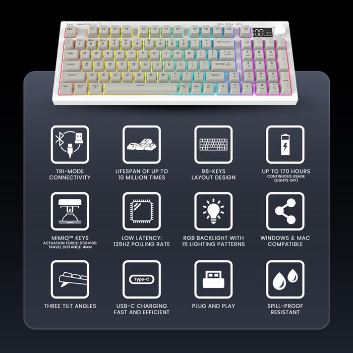 Armaggeddon MM-98S MIMETIQ keyboard with LED display