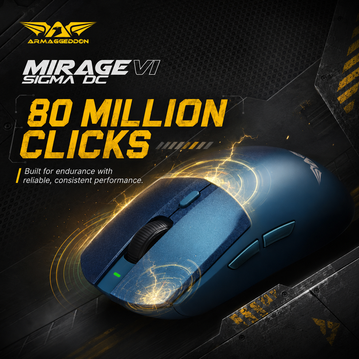 Armaggeddon Mirage VI Sigma DC Wireless Gaming Mouse with Charging Dock