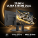 Armaggeddon PXP 27 UXD 27" 4K 160Hz / FHD 320Hz Dual Mode Fast IPS Gaming Monitor 0.5ms HDR400 FreeSync & G-SYNC Compatible