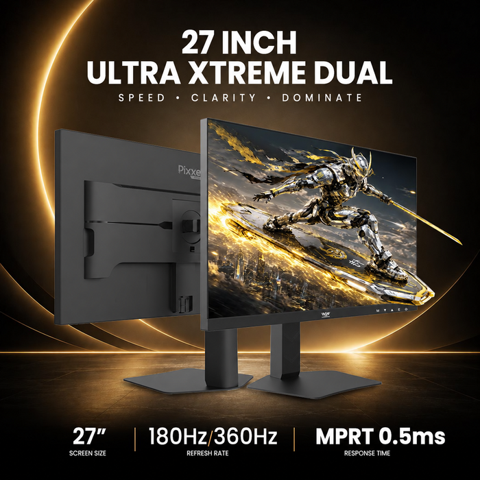 Armaggeddon PXP 27 UXD 27" 4K 160Hz / FHD 320Hz Dual Mode Fast IPS Gaming Monitor 0.5ms HDR400 FreeSync & G-SYNC Compatible