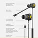 Armaggeddon WASP 5 Type-C Dual Driver Gaming Earphones with Mic (SEPTEMBER PROMO)