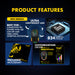 Armaggeddon Textron Scorpion 3 Lite Wired RGB Gaming Mouse 4800 CPI, 63g Lightweight, Huano Switches, Programmable Driver
