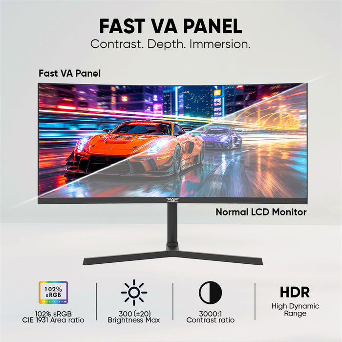 Armaggeddon PXP 30 XD 30" Fast VA Curved 200Hz Gaming Monitor