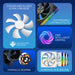 Armaggeddon PWM 120-V ARGB Kit 8000 120mm PC cooling fan 4-pack
