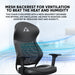 Armaggeddon Flexion Air Ergonomic Mesh Office Chair 4D Adjustable Armrests, 120° Tilt, Class 3 Gas Lift, 120kg Support