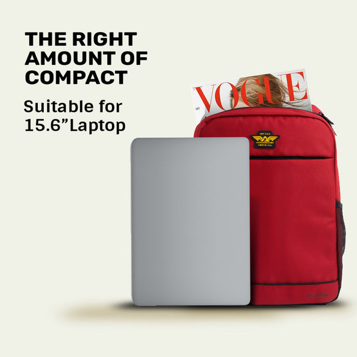 Armaggeddon Reload 5 Recycled 15.6 Inch Laptop Backpack with Anti Theft Zip, Bottle Pocket & Adjustable Straps