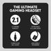 Armaggeddon Pulse 1 Chroma Wired Gaming Headset 2.1 Stereo, 40mm Drivers, RGB Lighting & Omnidirectional Mic