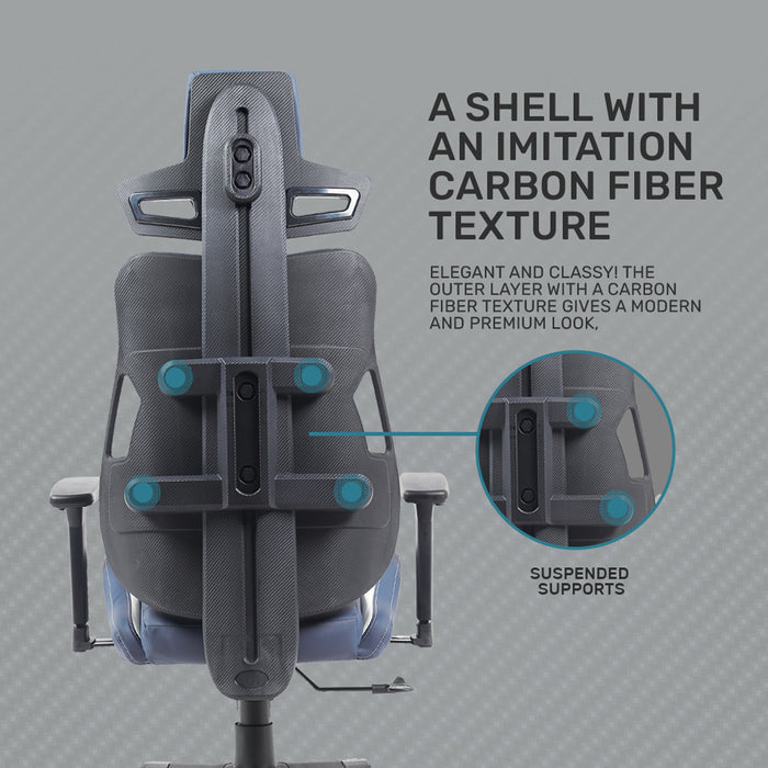 Armaggeddon EXO III Ergonomic Gaming Chair Scratch-Resistant PU Leather, 3D Armrests, 135° Recline, 150kg Capacity