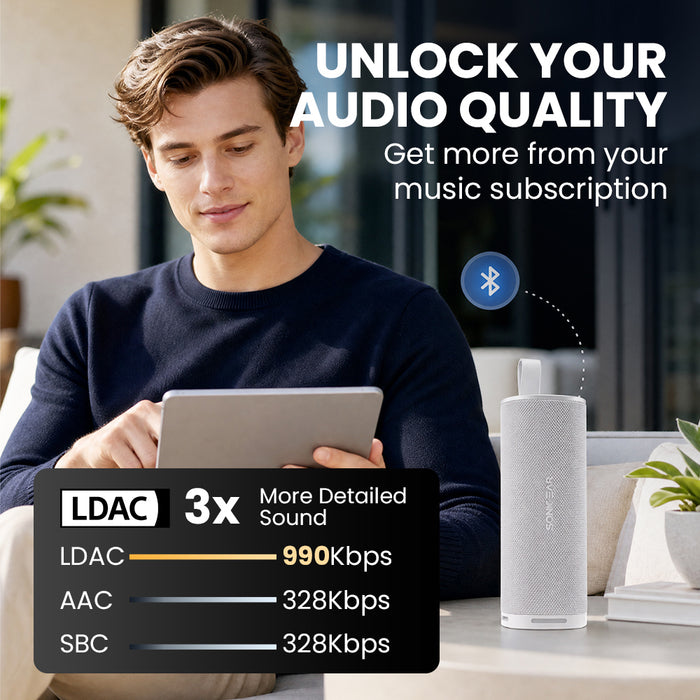 SonicGear StudioByte II 30W Hi-Res LDAC Bluetooth 5.3 Portable Speaker | IPX6 Waterproof, TWS & 8H Playtime