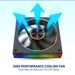 Armaggeddon PWM 120-V ARGB Kit 8000 120mm PC cooling fan 4-pack