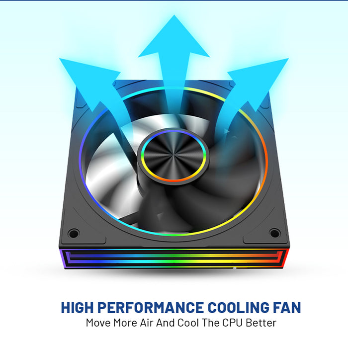 Armaggeddon PWM 120-V ARGB Kit 8000 120mm PC cooling fan 4-pack