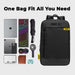 Armaggeddon Shield 7 Slim Anti Theft Laptop Backpack with USB Charging Port, Splash-Resistant Material & YKK Zip