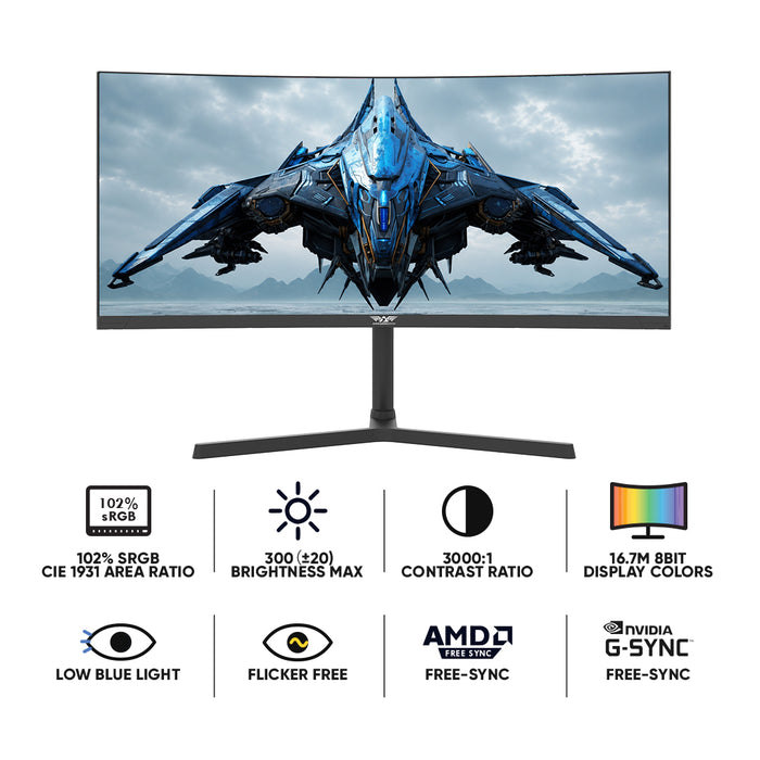 Armaggeddon PXP 30 XD 30-Inch Curved 200Hz Gaming Monitor