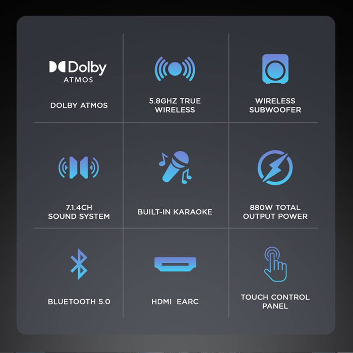 SONICGEAR STUDIOBAR 6000 DOLBY ATMOS 7.1.4 SOUNDBAR