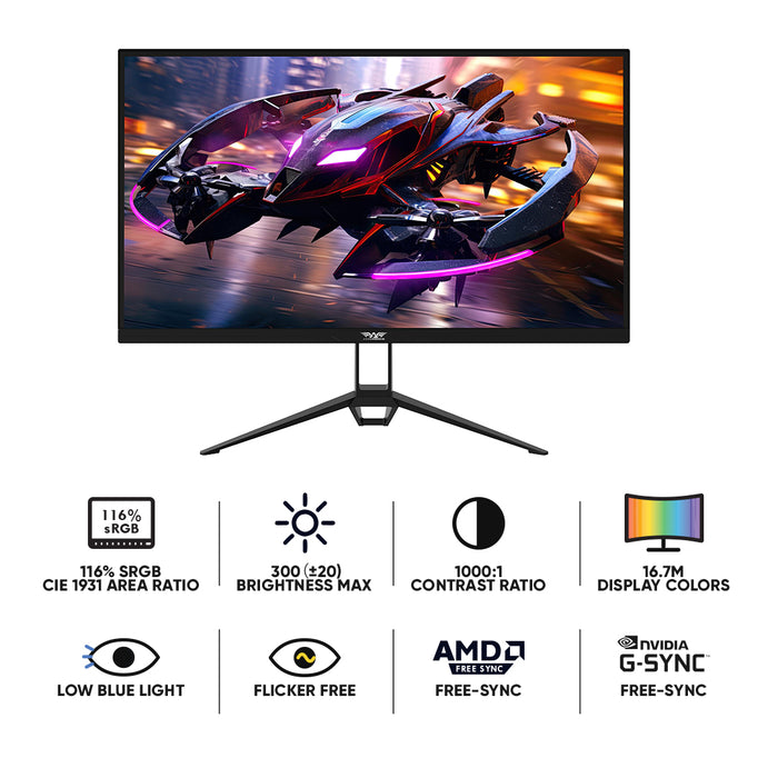 Armaggeddon PXP 27X 27" FHD IPS Gaming Monitor 240Hz 0.5ms FreeSync & G-SYNC Compatible