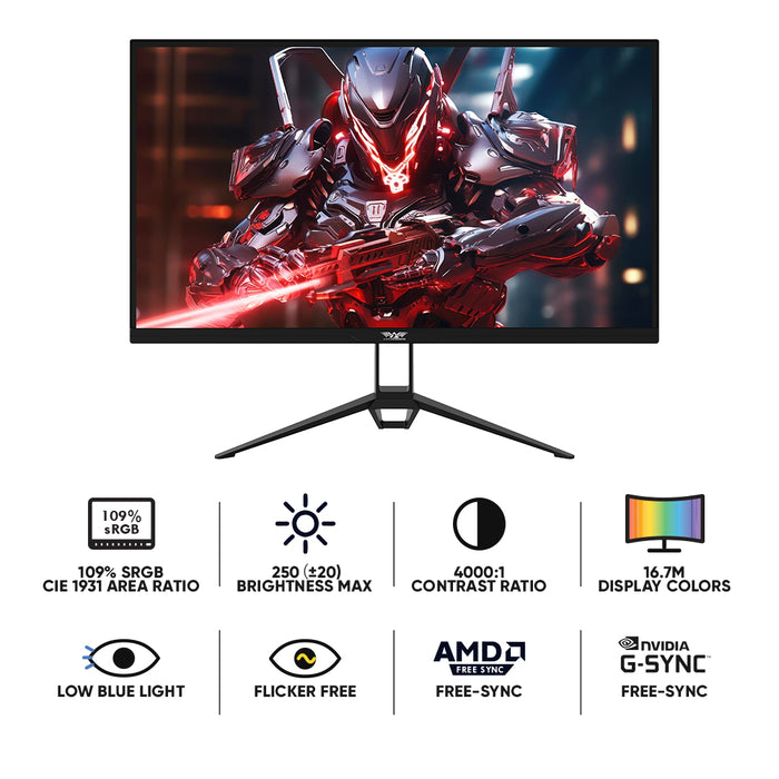 Armaggeddon PXP 24X 23.8" Full HD Fast VA Gaming Monitor 240Hz 1ms FreeSync & G-SYNC Compatible