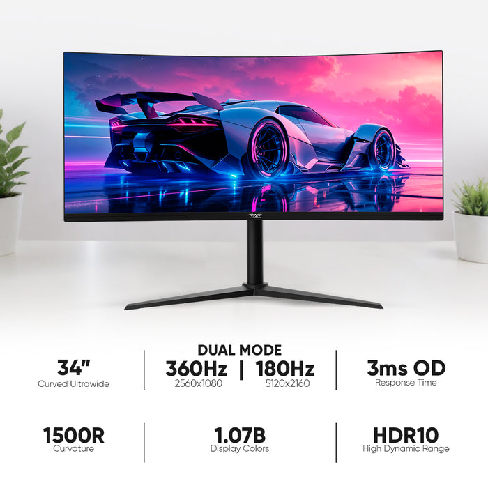 Armaggeddon PXP 34 UXD C 34" 5K2K 360Hz Curved Gaming Monitor