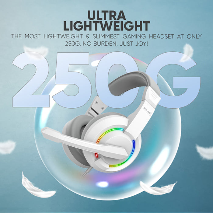 Armaggeddon Pulse 1 Chroma Wired Gaming Headset 2.1 Stereo, 40mm Drivers, RGB Lighting & Omnidirectional Mic