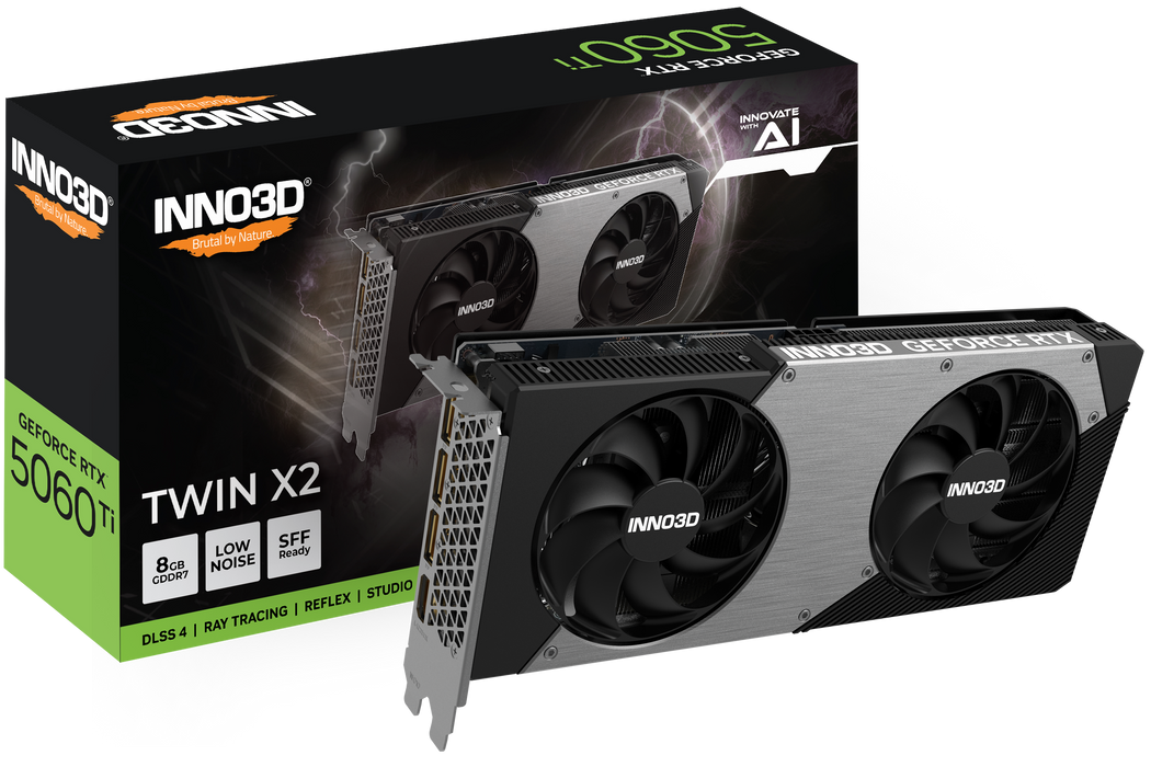 INNO3D GeForce RTX™ 5060 Ti 8GB TWIN X2