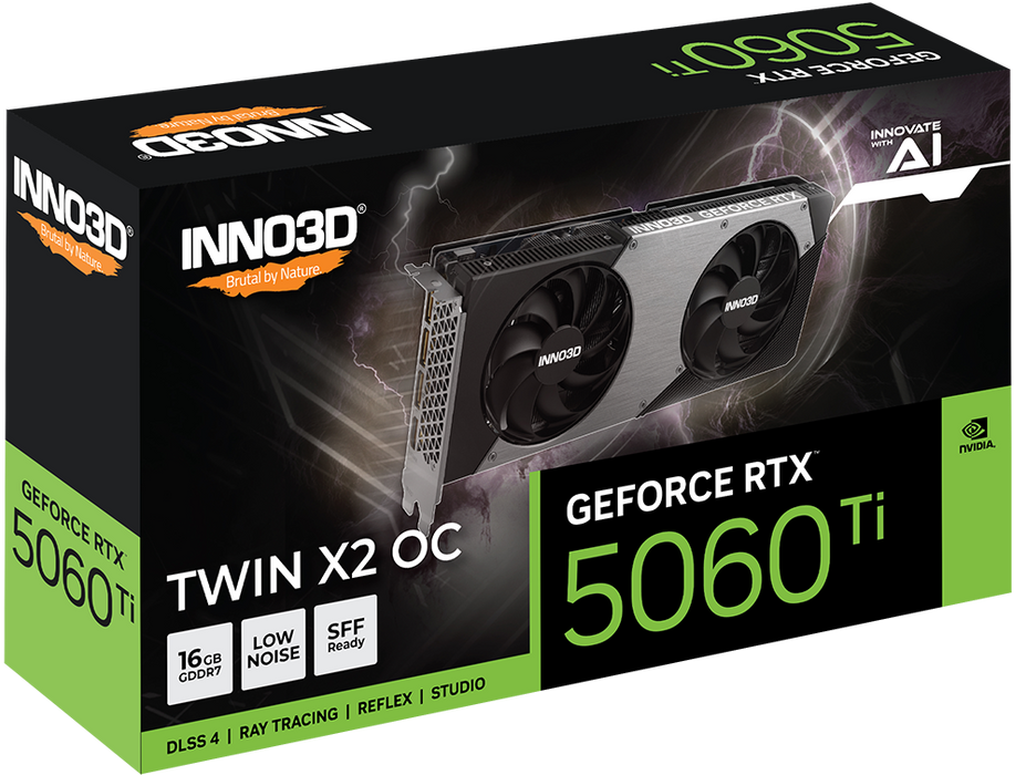 INNO3D® GEFORCE® RTX™ 5060 Ti 16GB TWIN X2 OC