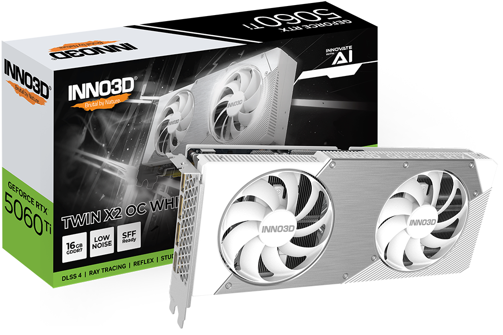 INNO3D® GEFORCE® RTX™ 5060 Ti 16GB TWIN X2 OC