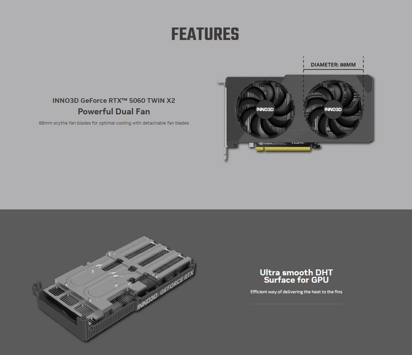 INNO3D GeForce RTX™ 5060 TWIN X2