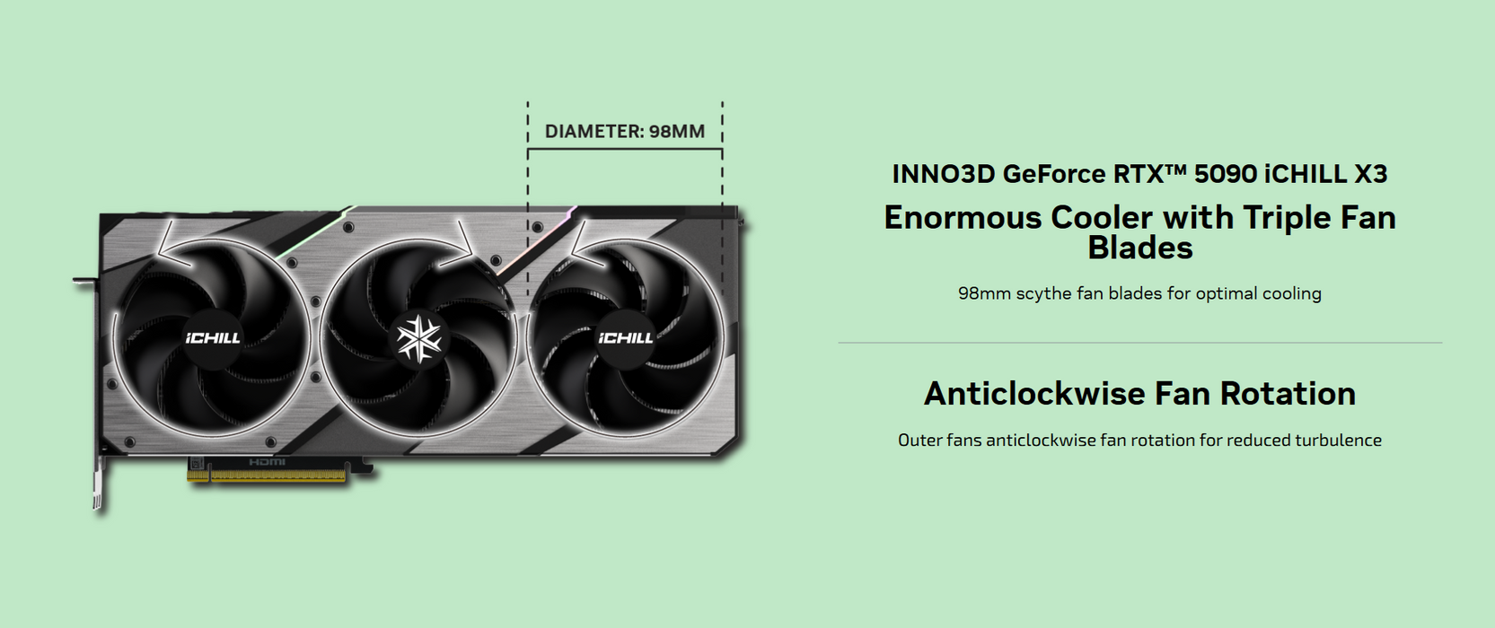 INNO3D GeForce RTX™ 5090 iCHILL X3