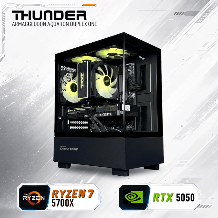 Armaggeddon Performance Gaming PC – AMD Ryzen 7 5700X + RTX 5050 | Custom Built Desktop