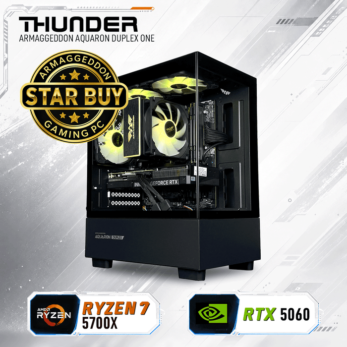 Armaggeddon Budget Gaming PC – AMD Ryzen 7 5700X + RTX 5060 | Star Buy