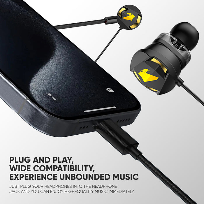 Armaggeddon WASP 5 Type-C Dual Driver Gaming Earphones with Mic