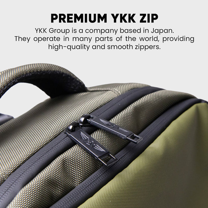 Armaggeddon Nomad 15 Flight Approved Travel Laptop Backpack with Anti Theft Lock, USB-A & USB-C Charging Ports and Shoe Compartment