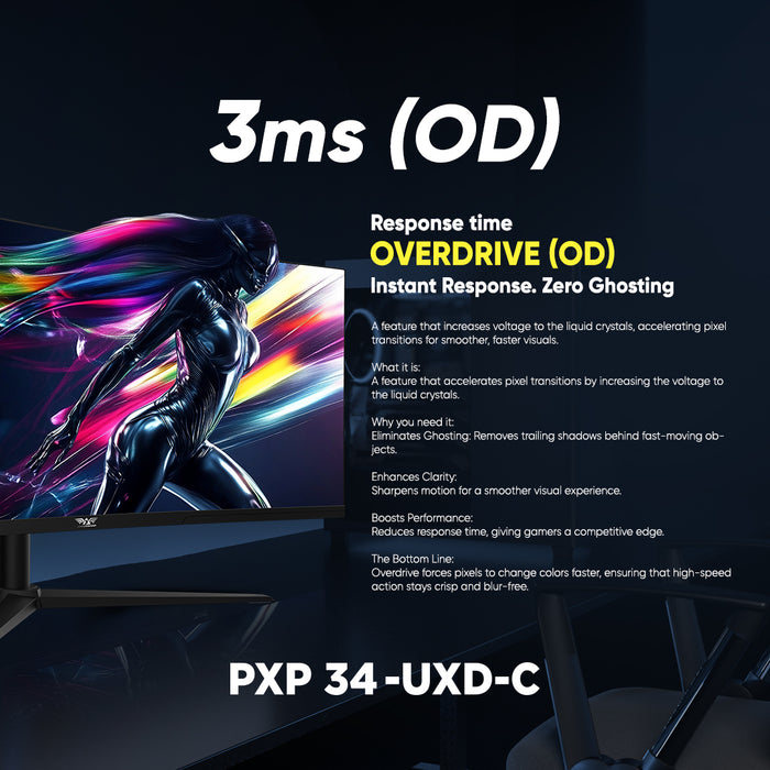 Armaggeddon PXP 34 UXD C 34" 5K2K 360Hz Curved Gaming Monitor