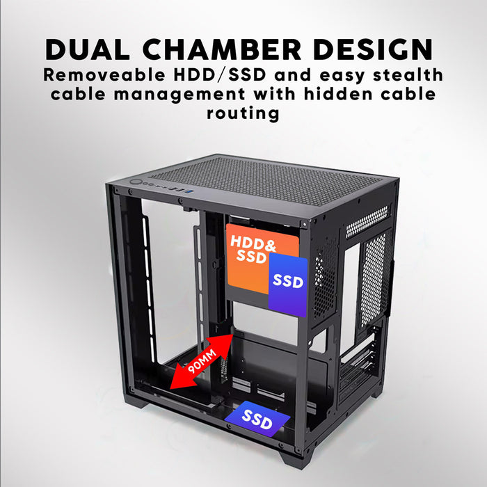 ARMAGGEDDON AQUARON WIBO PC chassis detail view