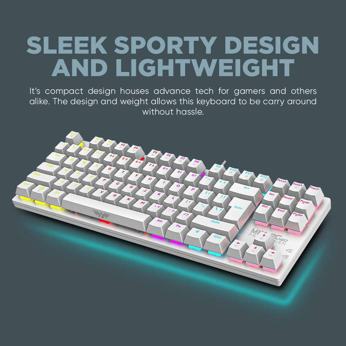 Armaggeddon MKA 2C Neo Psychraven 87 Key Mechanical Gaming Keyboard Hot Swappable Linear Switches, Multicolour Backlight, USB Wired