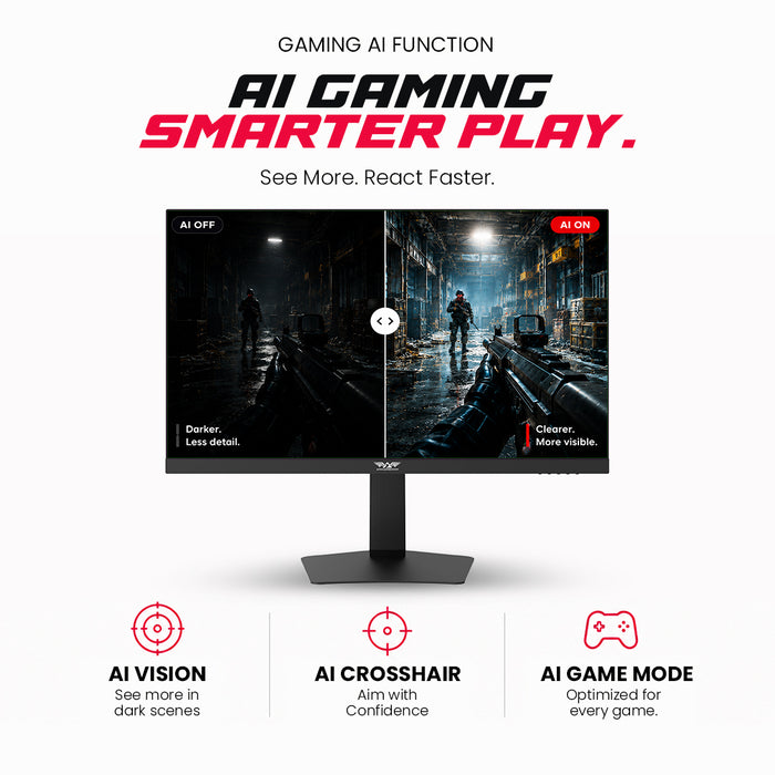 Armaggeddon PXP 27 UXD 27" 4K 160Hz / FHD 320Hz Dual Mode Fast IPS Gaming Monitor 0.5ms HDR400 FreeSync & G-SYNC Compatible