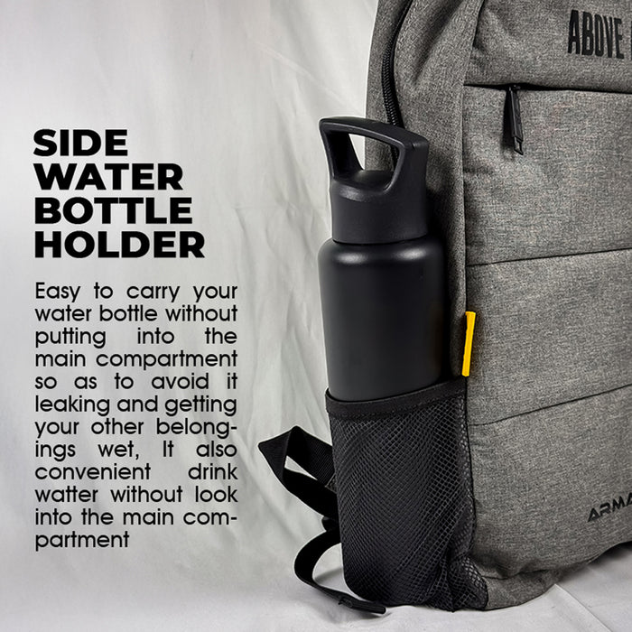 Armaggeddon Shield 3 Anti Theft Laptop Backpack with USB Charging Port, Padded Compartment & YKK Zip