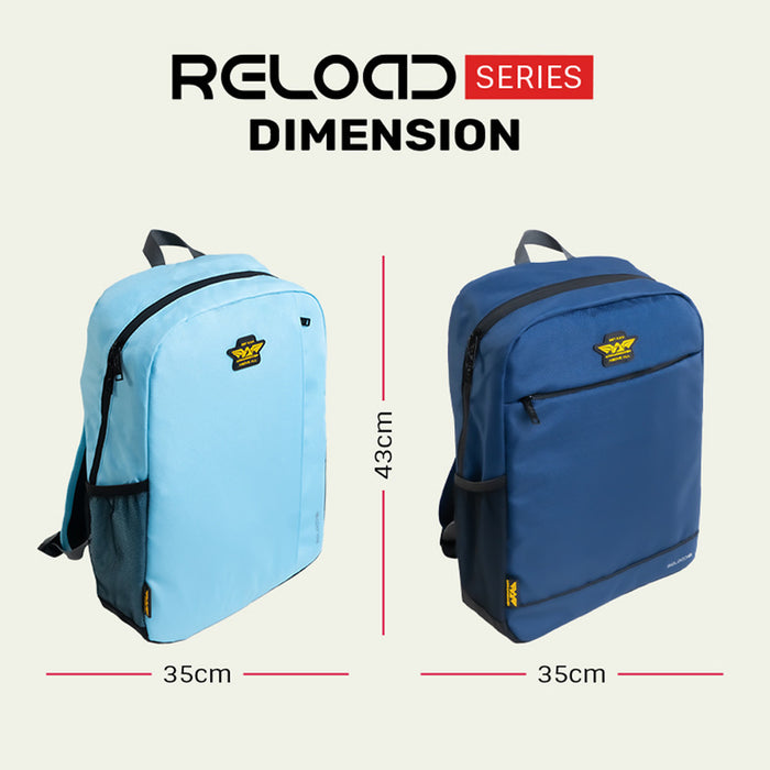 Armaggeddon Reload 5 Recycled 15.6 Inch Laptop Backpack with Anti Theft Zip, Bottle Pocket & Adjustable Straps